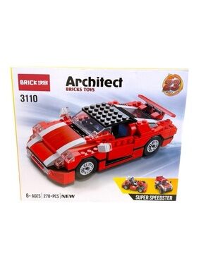 4/$25 Architect Building Brick Set Car Super Speedster 23 Models in 1 NIB